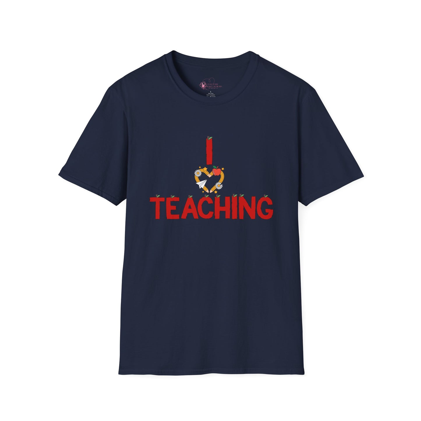 I Love Teaching T‑Shirt — Cute Apple & Pencil Teacher Tee