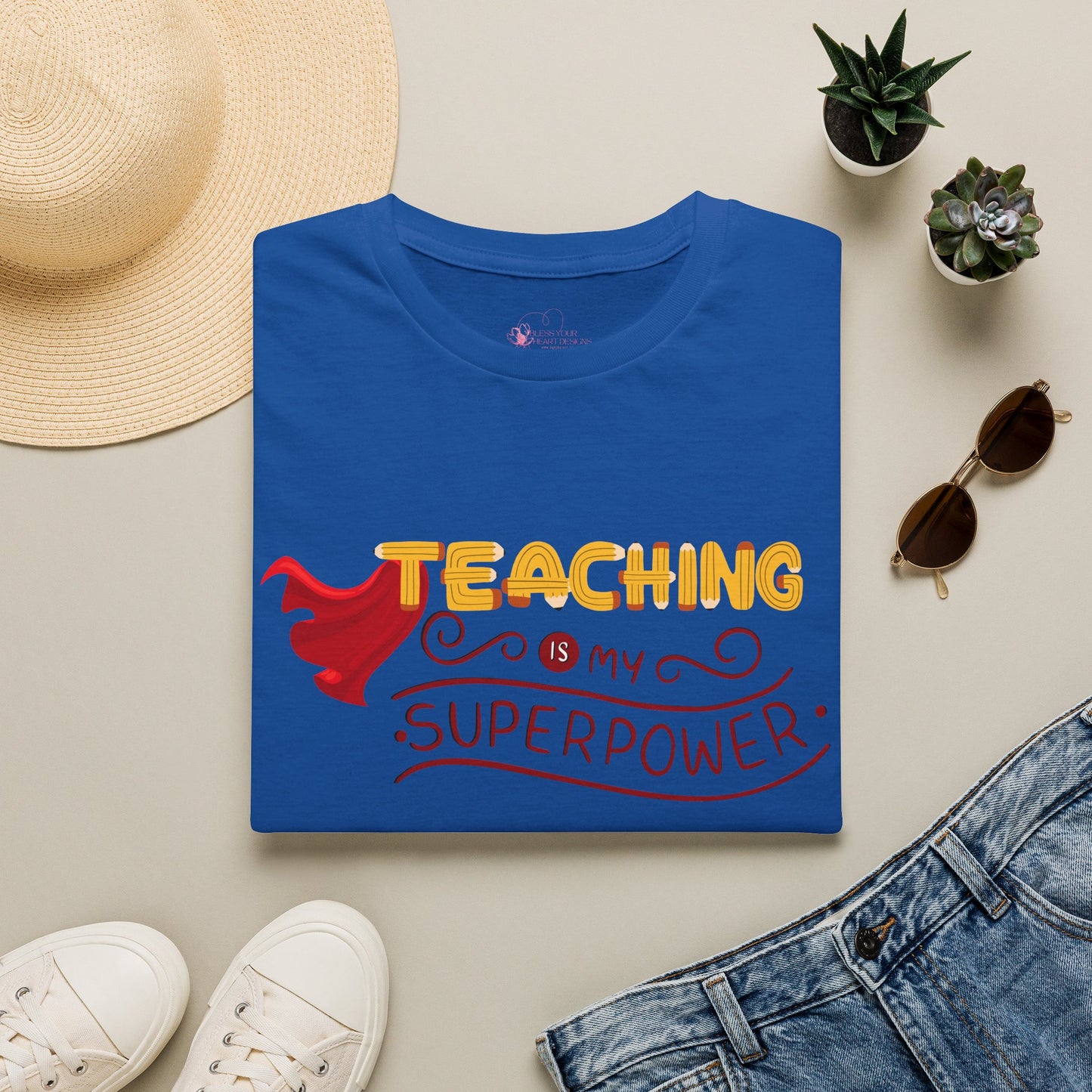 Teaching Is My Superpower T-Shirt — Teacher Appreciation Graphic Tee