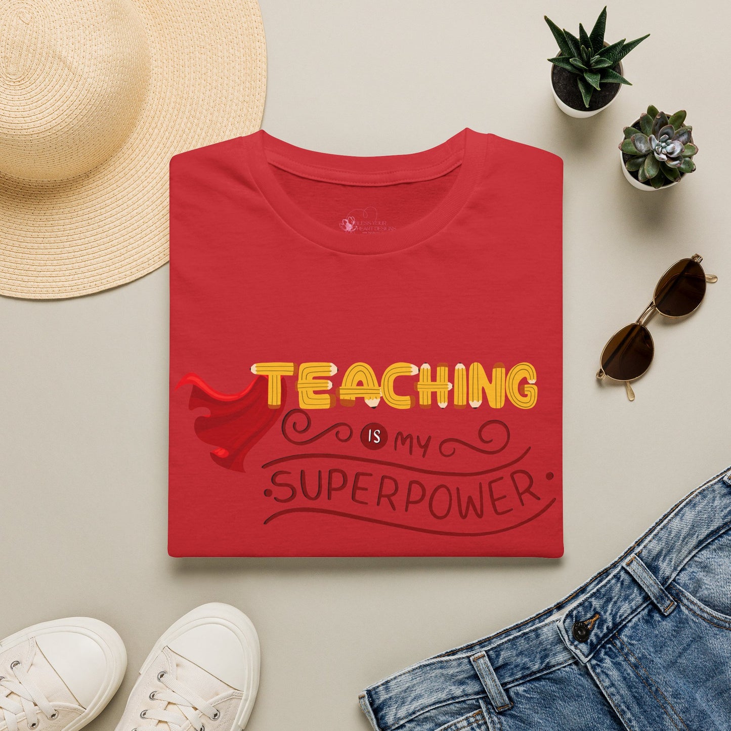 Teaching Is My Superpower T-Shirt — Teacher Appreciation Graphic Tee