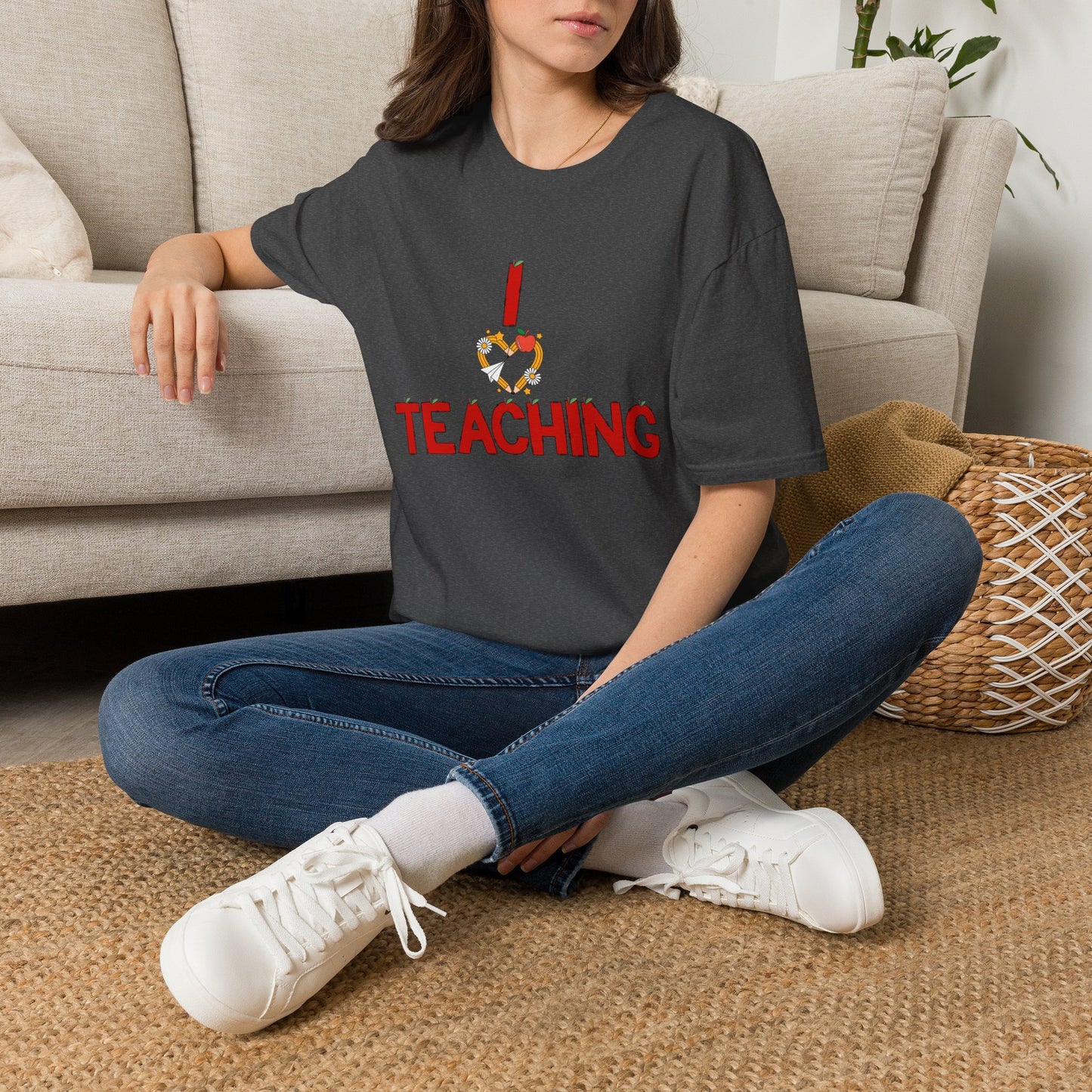 I Love Teaching T‑Shirt — Cute Apple & Pencil Teacher Tee