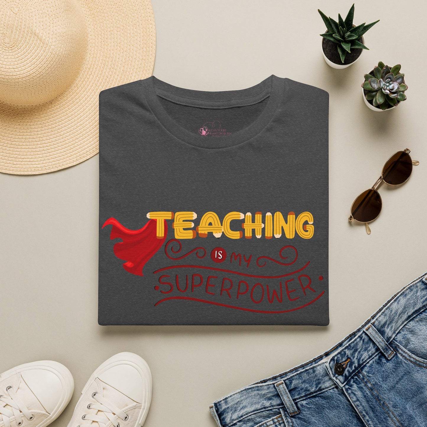 Teaching Is My Superpower T-Shirt — Teacher Appreciation Graphic Tee