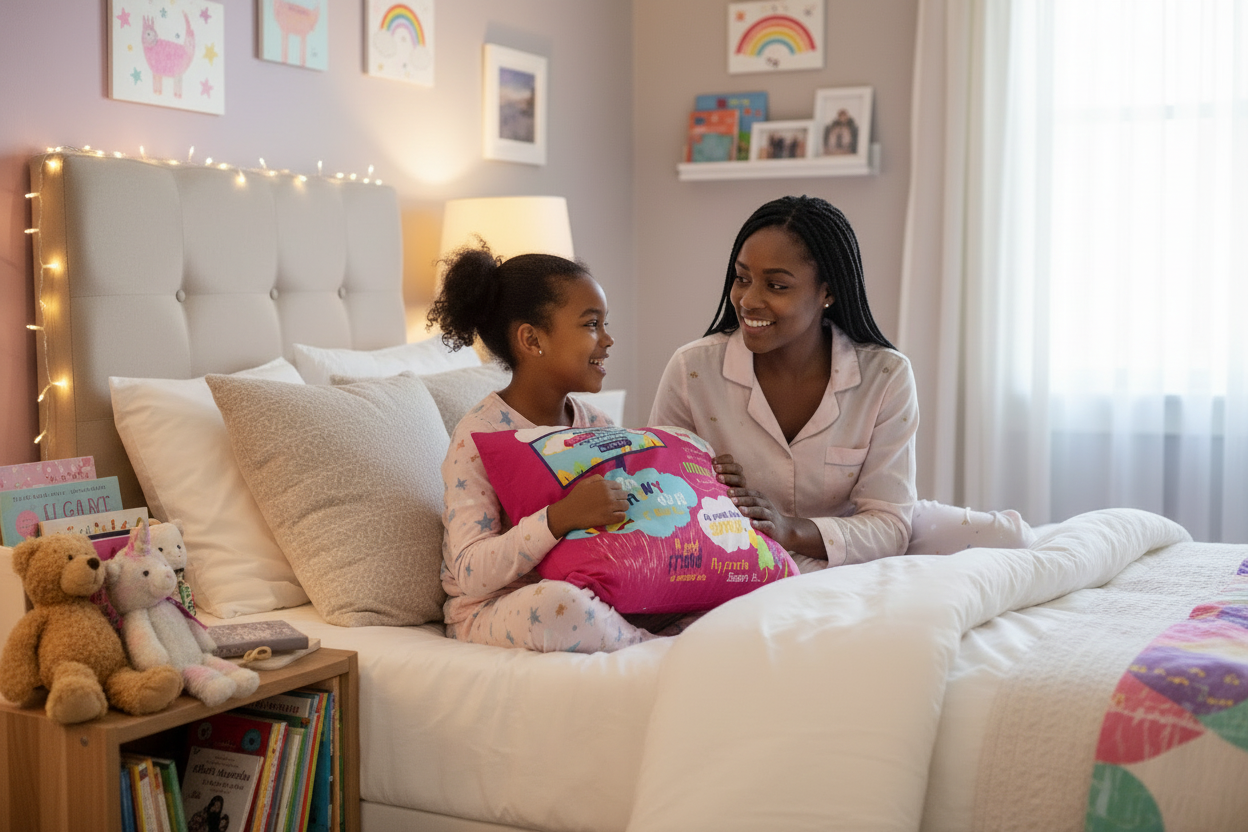 Playtime Storytime Pillow Case - Pink